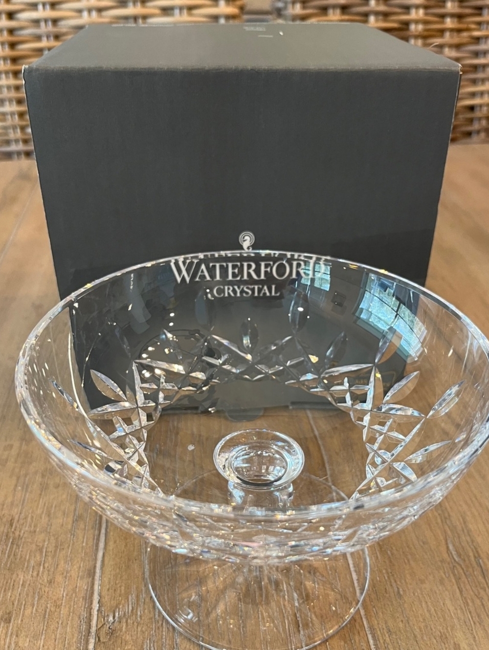 Waterford Crystal Lismore Footed Compote/Candy Dish Rare & Vintage
